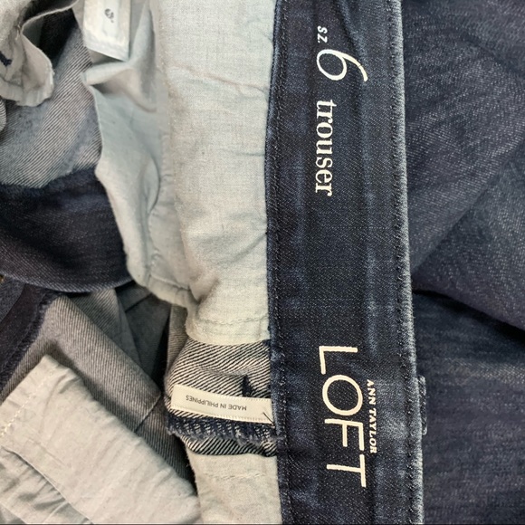 Ann Taylor LOFT denim trouser jeans 6 - Picture 6 of 6